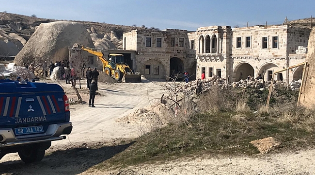 7 kaçak yapı daha yıkıldı