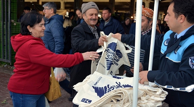 Aliağa Belediyesinden çevre dostu bez çanta