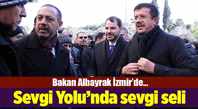 Bakan Albayrak’a Sevgi Yolu’nda sevgi seli
