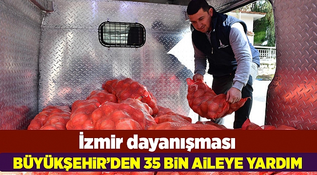 Büyükşehir Belediyesi, 35 bin dar gelirli aileye 700 ton soğan-patates dağıtıyor