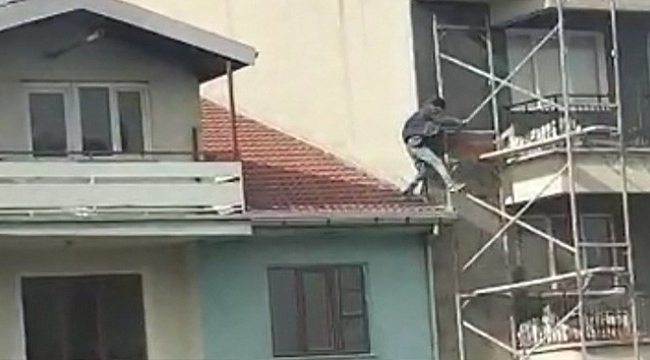 Canını hiçe saydı, yürekleri ağza getiren görüntüler