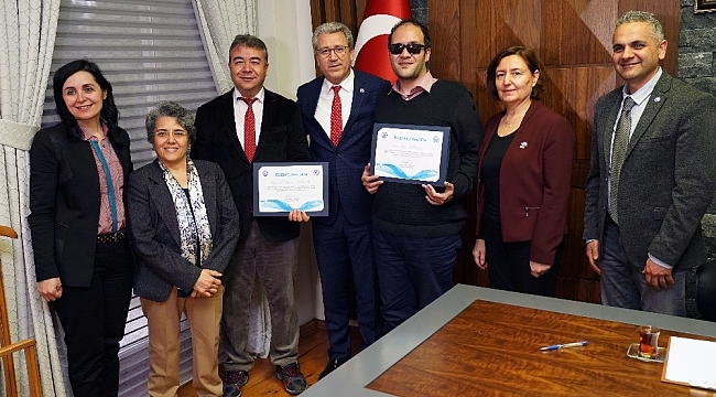 Ege'de görme engelliler için sesli yönlendirme