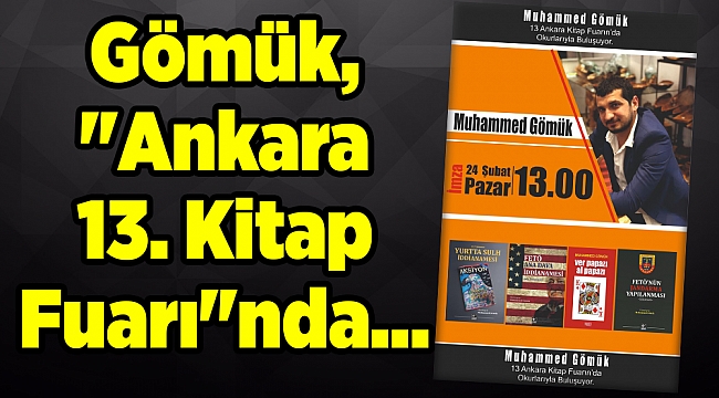Gömük, "Ankara 13. Kitap Fuarı"nda…