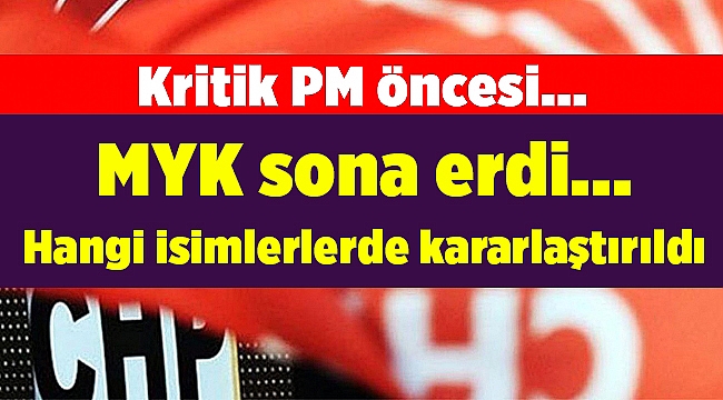 İşte Parti Meclisi&#039;ne sunulacak isimler