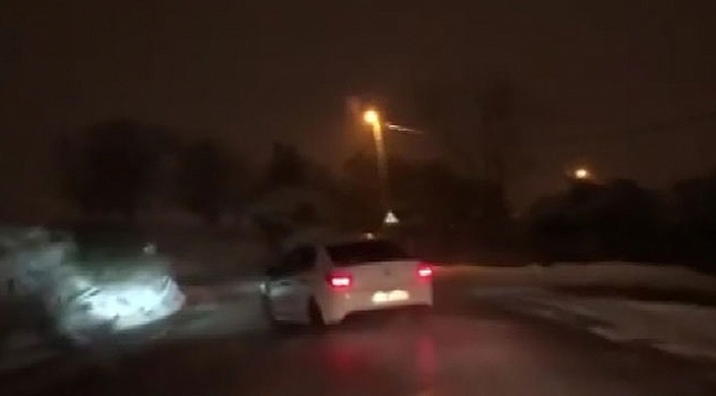 Kar altında 'drift' yapan magandalara rekor ceza