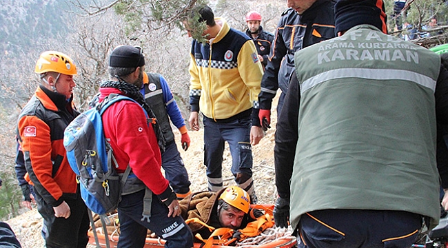 Kurtarmak için 5 kilometre yol açıp, 3 kilometre omuzda taşıdılar