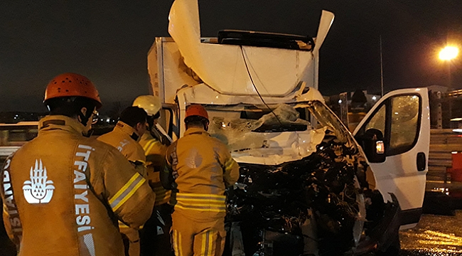 Mahmutbey gişelerde kaza: 1 yaralı