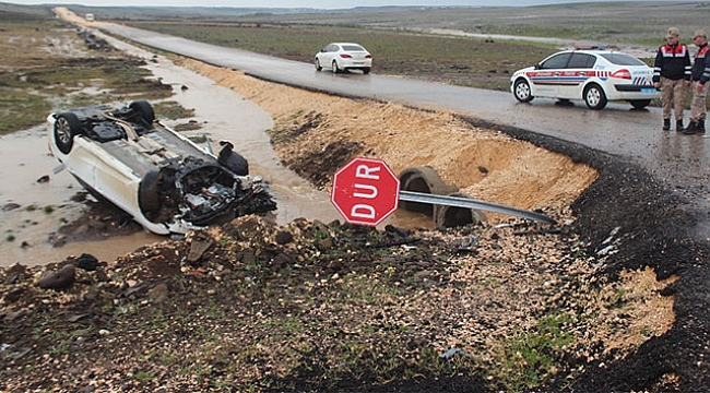 Otomobil şarampole uçtu, aynı aileden 7 kişi yaralandı