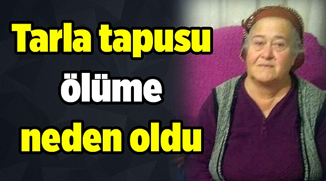 Tarla tapusu ölüme neden oldu