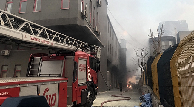 Tekstil fabrikasında yangın