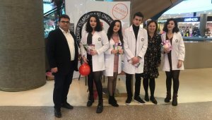 Tıp öğrencileri kansere 'dur' demek için vatandaşlarla buluştu
