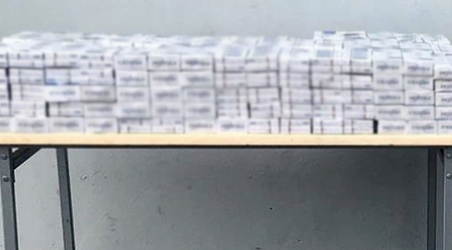 9 bin 300 paket kaçak sigara ele geçirildi