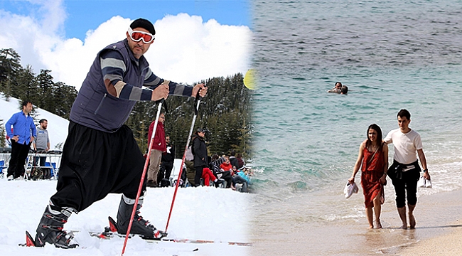 Alanya&#039;da hem kar hem deniz keyfi