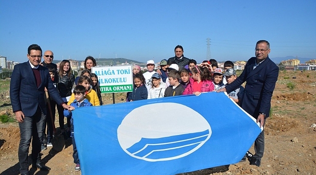 Aliağa'da 600 fidan toprakla buluştu