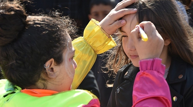 Aliağa'da minikler için eğlence tam gaz