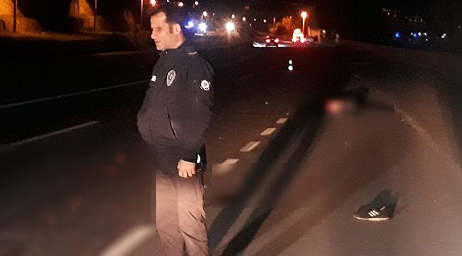 Alkol alıp yolun ortasında sızınca feci şekilde öldü