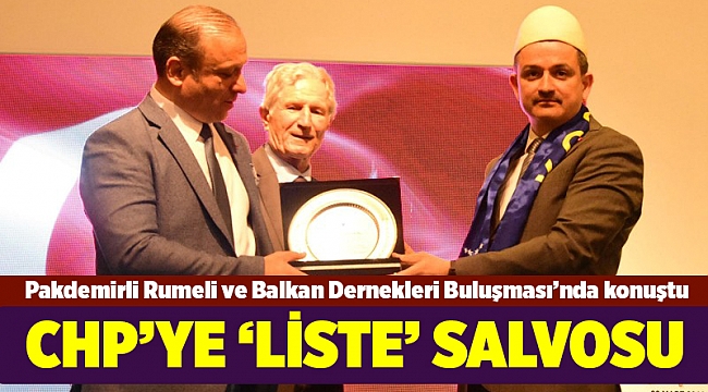 Bakan Pakdemirli'den CHP'ye 'liste' salvosu