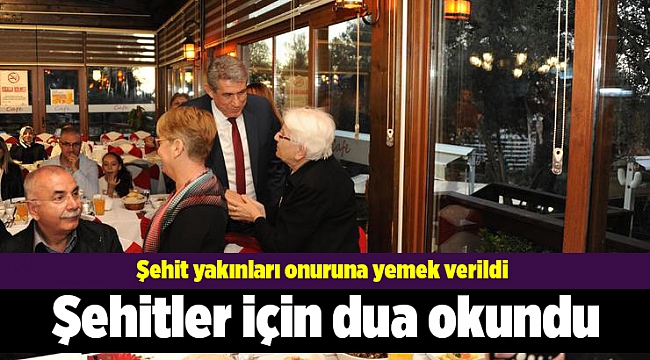 Balçova’da şehit yakınları onuruna yemek verildi