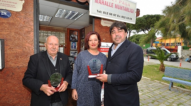 Başkan Demirağ'dan muhtarlara veda ziyareti