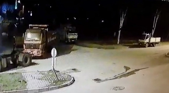 Başkentte tıra bağladıkları kamyonu böyle çaldılar