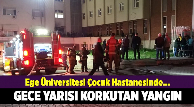 Hastanede çıkan yangın vatandaşları korkuttu