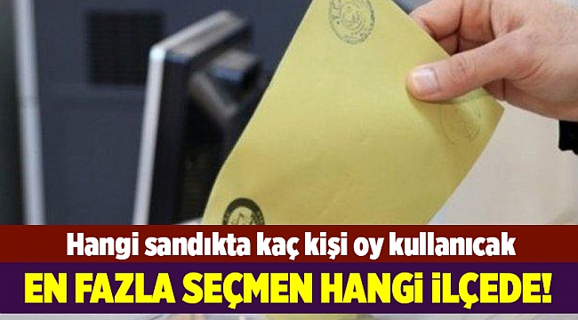 İşte İzmir'in seçmen sayısı