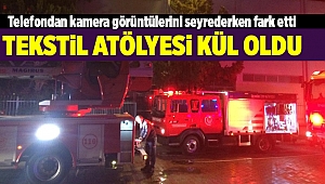 İzmir'de korkutan iş yeri yangını