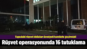 İzmir Menemen'deki rüşvet operasyonunda 16 tutuklama