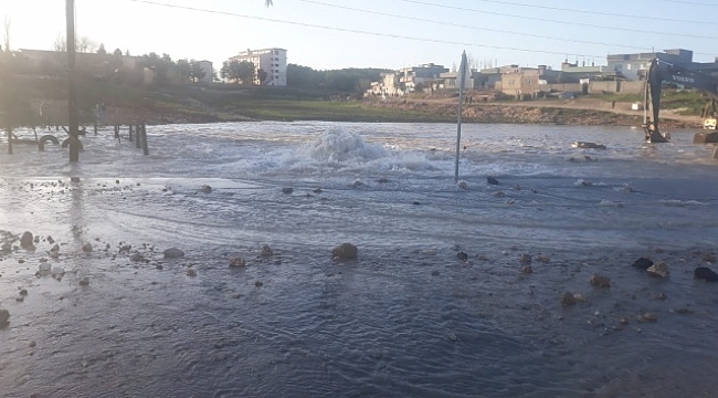 Kanalizasyon çalışması sırasında Beyazsu hattında patlama