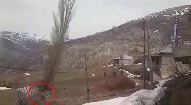 Kestiği ağacın altında kalmaktan son anda kurtuldu