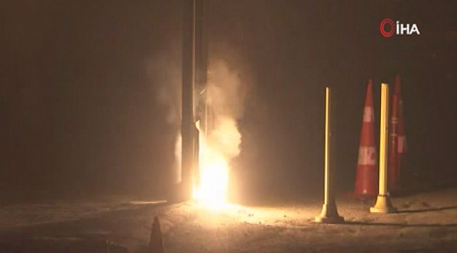 Mahalleliyi sokağa döken yangın