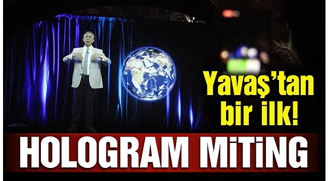 Mansur Yavaş’tan hologram miting!