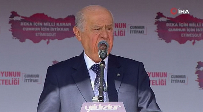 MHP lideri Bahçeli: 'Ezanı ıslıklamak küfrü alkışlamaktır'