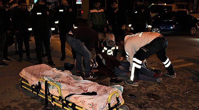 Motosiklet otomobil ile çarpıştı: 1 yaralı