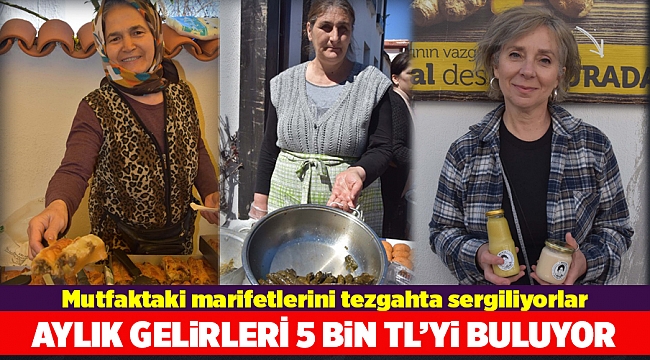 Mutfaktaki marifetlerini  tezgahta sergiliyorlar