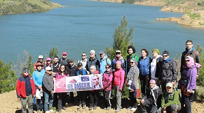 Ödemişli dağcılardan baraj yürüyüşü