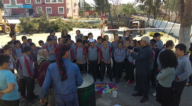 Öğrenciler evsel atık yağlardan doğal sabun elde etti