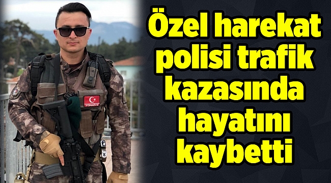 Özel harekat polisi trafik kazasında hayatını kaybetti