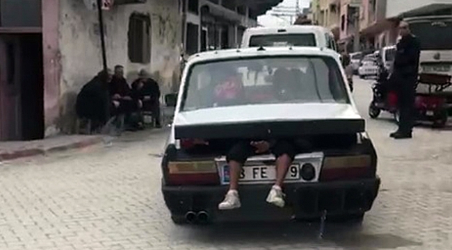 Trafikte ilginç olay!