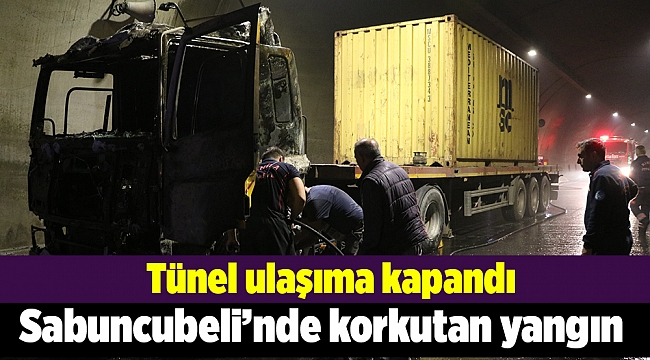 Tünel'deki yangında, şoförün dikkati faciayı önledi