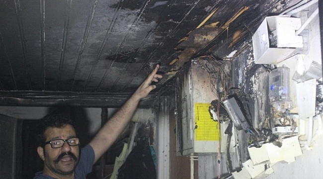 Yangınla uyandılar