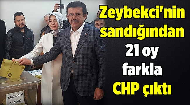 Zeybekci'nin sandığından 21 oy farkla CHP çıktı