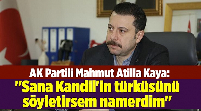 AK Partili Mahmut Atilla Kaya: 