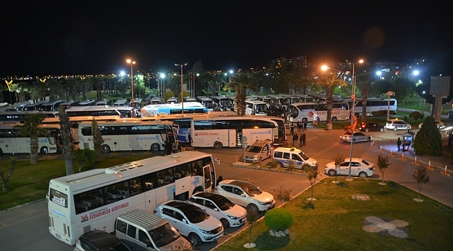 Aliağa'dan Çanakkale'ye dördüncü kafile uğurlandı