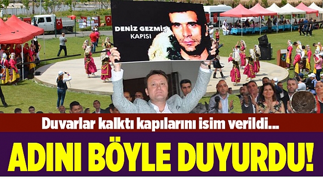 Başkan tesisin duvarlarını kaldırdı, kapının adını Deniz Gezmiş koydu...