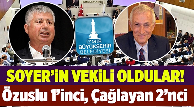Büyükşehir'de Özuslu ve Çağlayan başkanvekili....