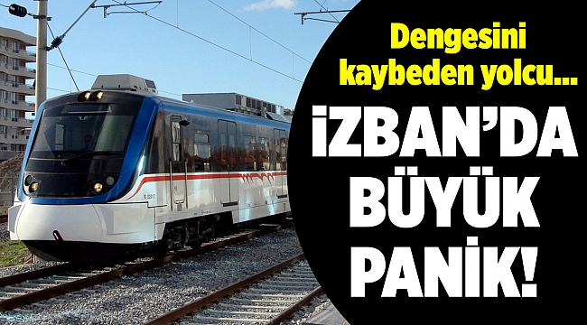 Dengesini kaybeden bir kişi İZBAN raylarına düştü