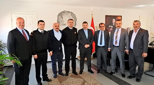 İlçe protokolünden Başkan Oran'a ziyaret