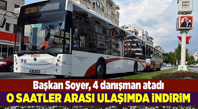 İzmir'de toplu taşıma araçlarında belli saatlerde indirim uygulanacak