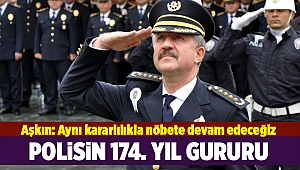 İzmir'de, Türk Polis Teşkilatı'nın 174'üncü kuruluş yılı kutlaması